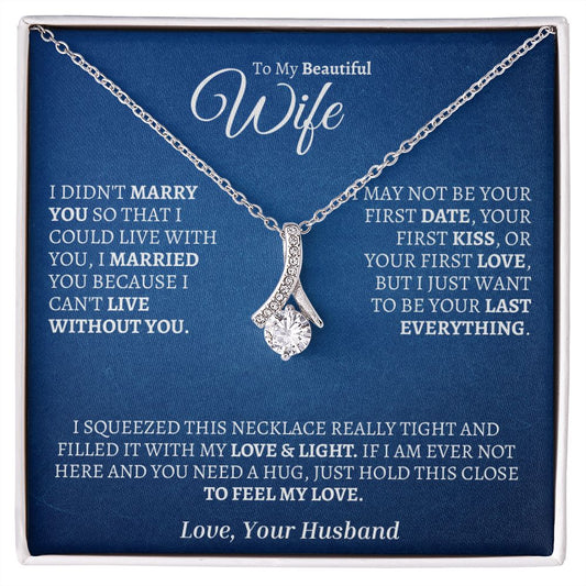To My Beautiful Wife | (Alluring Beauty Necklace)